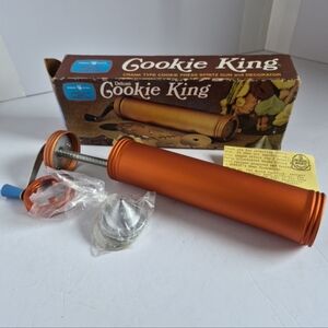 60s 70s NORDICWARE cookie Press NIB Unused Cookie King Made In Usa Vtg